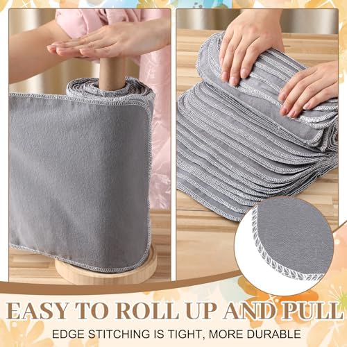 36 Count Reusable Cleaning Cloths Cotton Kitchen Towels Gray