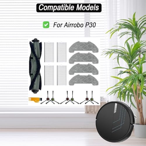 16 Pcs Replacement Parts Kit for Airrobo P30 Vacuum Cleaner