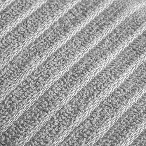 Ritz Horizontal Stripe Bar Mop Cloth Set Gray 6 Piece