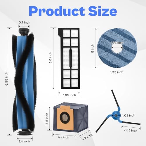 21 Pack X10 Pro Omni Replacement Parts for Eufy Robot Vacuum
