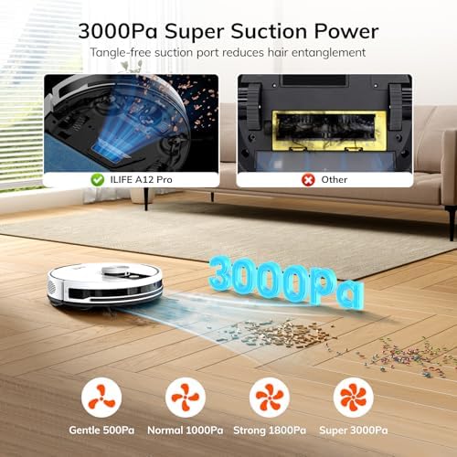 ILIFE A12 Pro Robot Vacuum and Mop Combo with Self Emptying Station