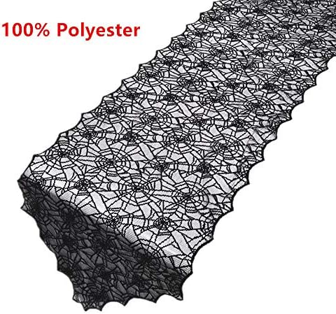 ibohr Halloween Table Runner with Spider Web Design