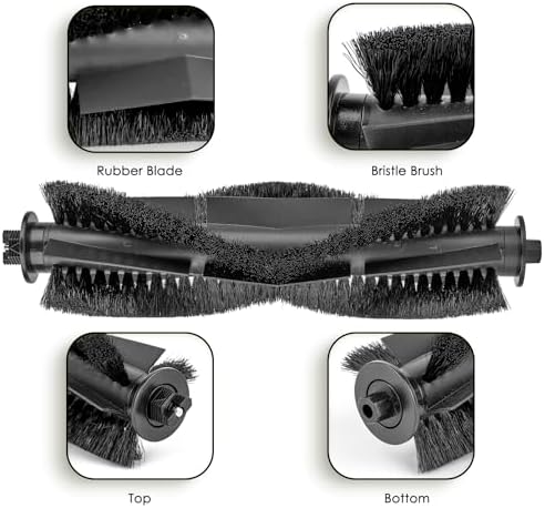 2 Pieces Replacement Brush Rollers for Tikom Robot Vacuum and Mop Combo