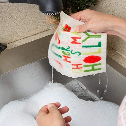 DII Swedish Dishcloths 3 Piece Set Jingle