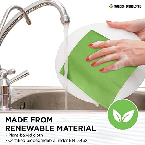 Wettex Swedish Dishcloths 10 Pack Reusable Eco-Friendly Cleaning Towels