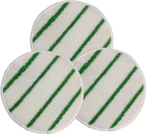 Commercial Grade Low Profile Synthetic Carpet Bonnet 17 Inch 3 Pack