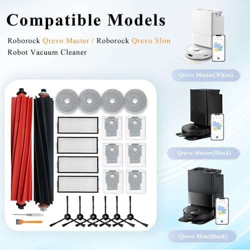 Replacement Parts Kit for Roborock Qrevo Master and Qrevo Slim Vacuum