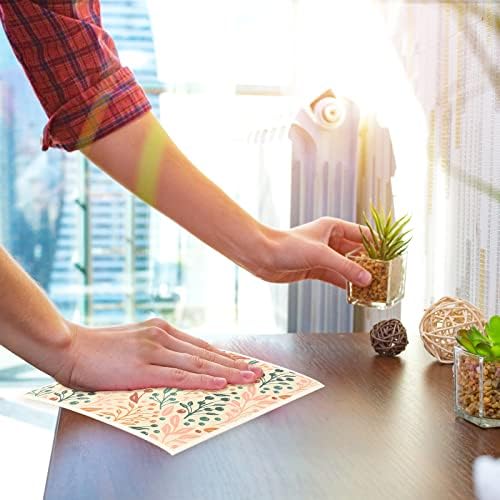 Whaline Fall Boho Dishcloths 6Pcs Reusable Kitchen Towel