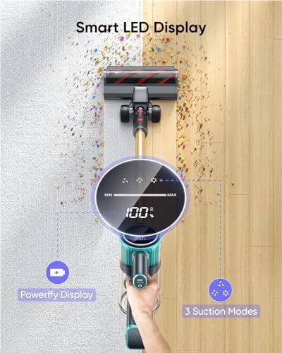 Powerffy Cordless Vacuum Cleaner 45KPa 550W
