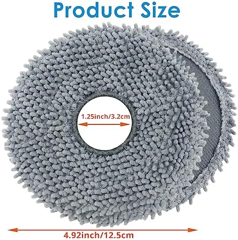 4 Pack Microfiber Mop Pads for Roborock Robot Vacuums