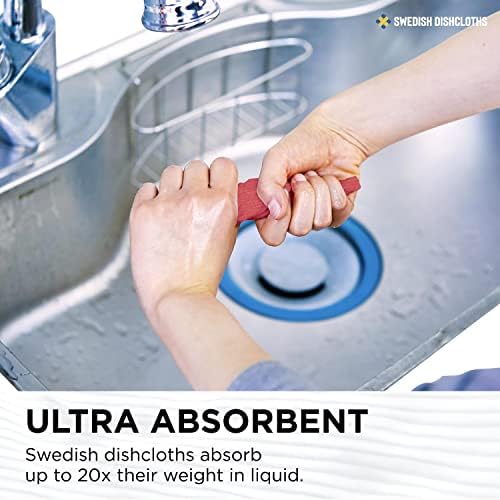 Wettex Swedish Dishcloths 10 Pack Reusable Eco-Friendly Cleaning Towels