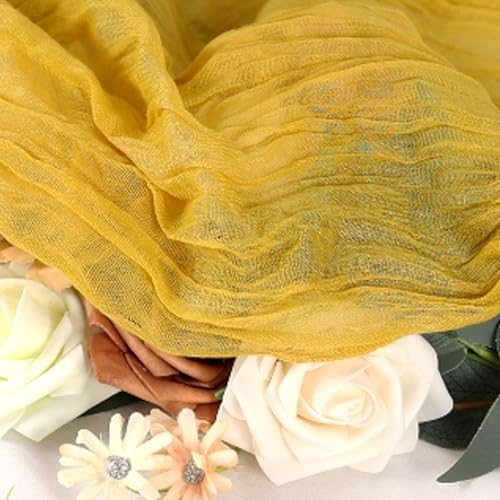 Elegant Gauze Cheesecloth Table Runner 36x120 Inches