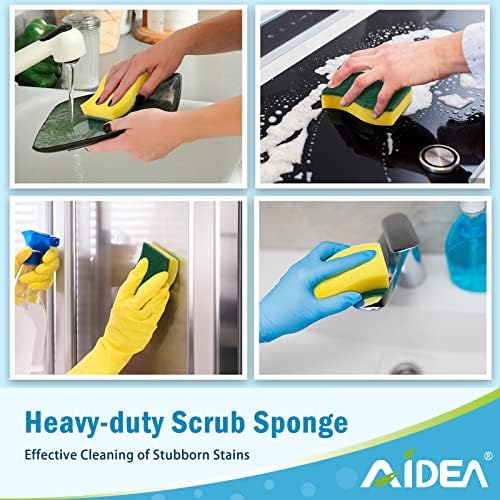 AIDEA Heavy Duty Scrub Sponge 24Count