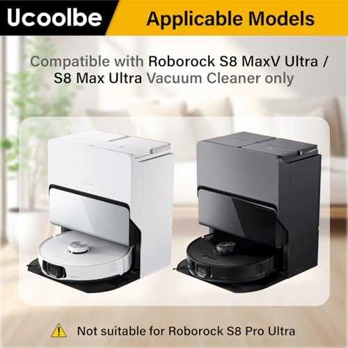 Ucoolbe Roborock Mop Pads 8 Pack Replacement Accessories