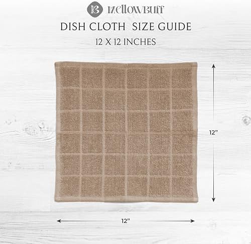 Mellow Buff 100 Cotton Dish Cloths 6 Pack