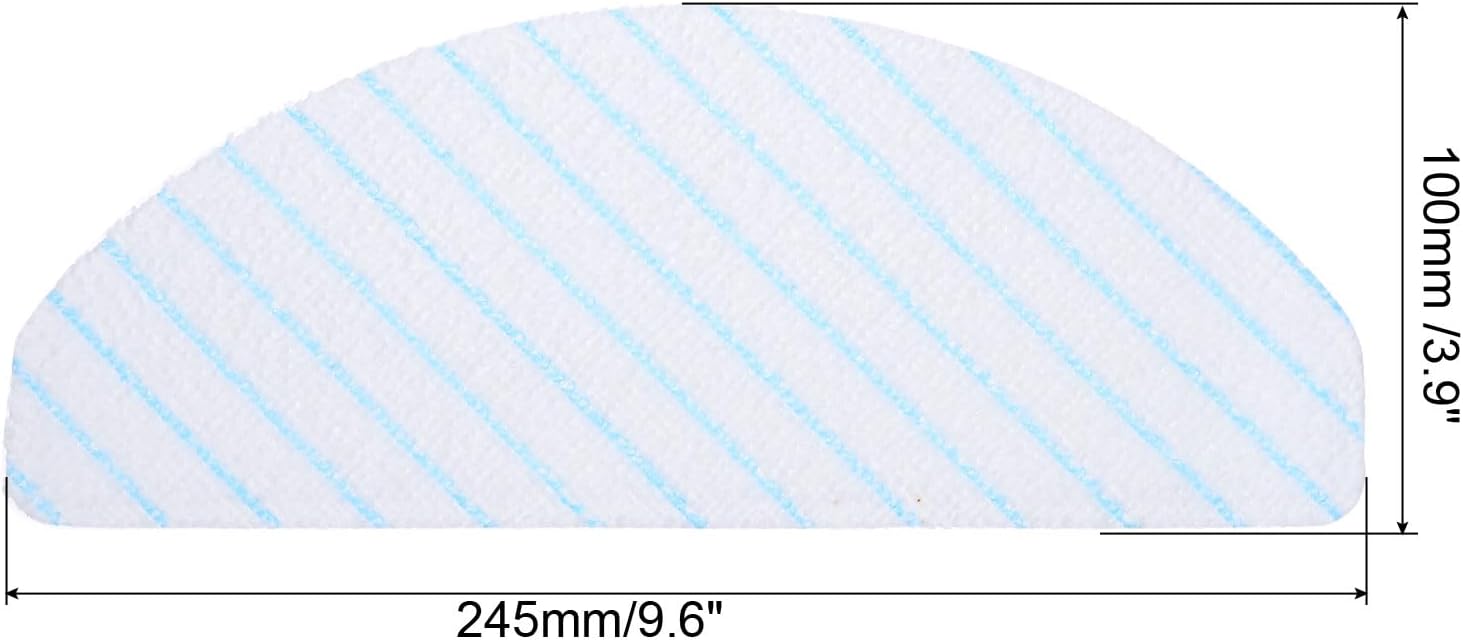 MECCANIXITY 30Pcs Fiber Mop Pads for Robot Vacuums