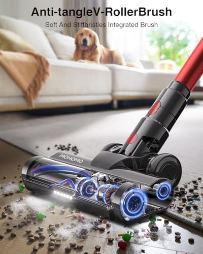 Cordless Vacuum Cleaner with 580W Power and OLED Touch Screen