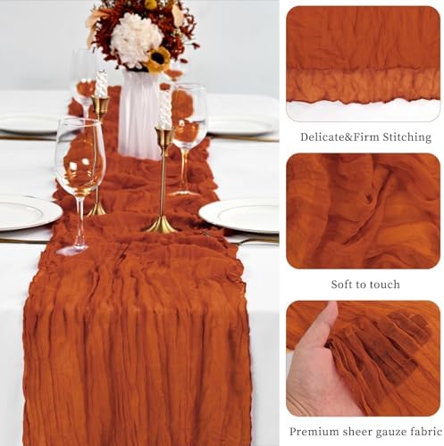 20 Pack Terracotta Cheese Cloth Table Runners