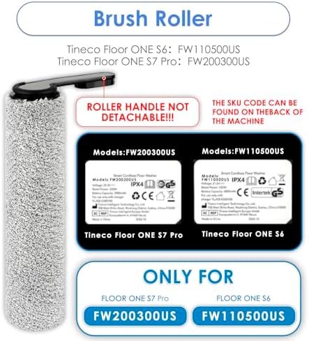 Roller Handle Not Detachable 3 Pack Replacement Brush Rollers