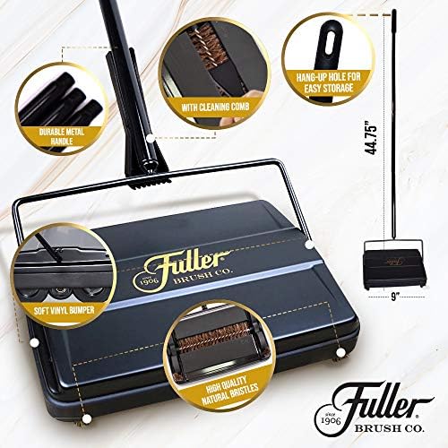 Fuller Brush 17027 Electrostatic Sweeper - 9 Inch - Lightweight - Black