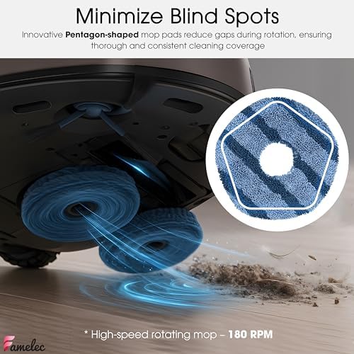 FAMELEC Replacement Parts for Eufy X10 Pro Omni Vacuum and Mop Kit