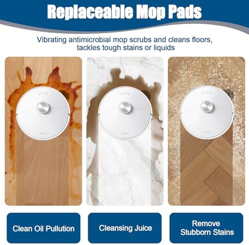 Robot Mop Cloth Vacuum Accessories 6Pack Replacement