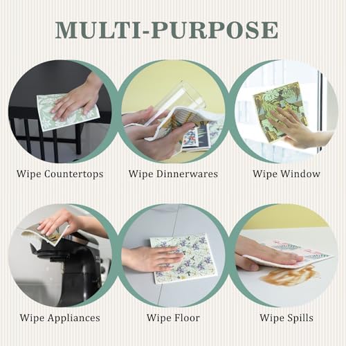 YoulerTex Swedish Dishcloths 6 Pack Set