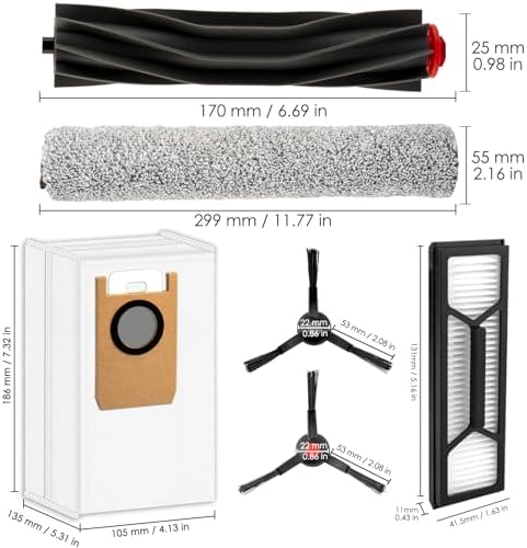 10 Pack Omni S1 Pro Replacement Parts for eufy Robot Vacuum