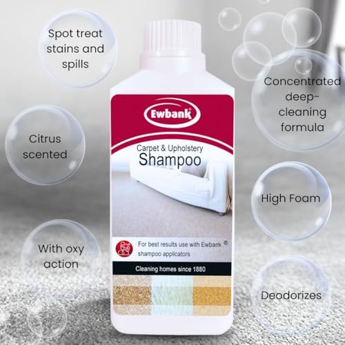 Ewbank Cascade Manual Carpet Cleaner Shampoo Roller Scrubber