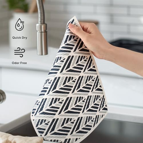RECYCO 4-Pack Oversized Swedish Dishcloths for Kitchen