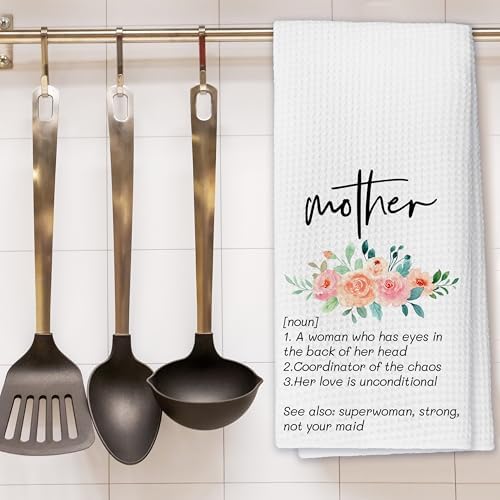 Mother Kitchen Towels Dish Cloths for Farmhouse Kitchen Bathroom 16x24 Inches