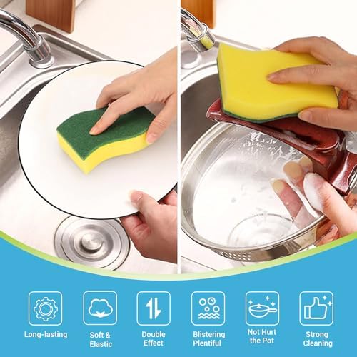 AIDEA Kitchen Towels 24 Count Dish Cloths Set