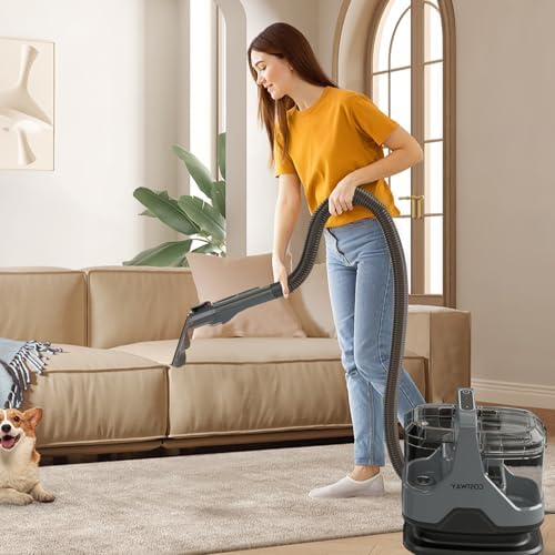 COSTWAY Upholstery Cleaner Machine Portable Spot Cleaner with 15Kpa Suction 600W Power