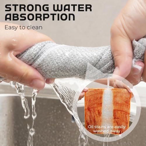 Multipurpose Wire Dish Rags 5PCS Reusable Kitchen Cleaner