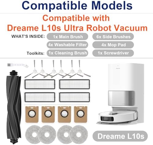 20 PCS Dreame L10s Ultra Vacuum Replacement Parts Kit