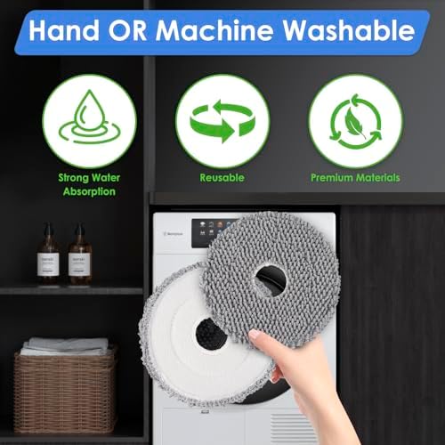4 Pack Plus 505 Combo Mop Pads Compatible with iRobot