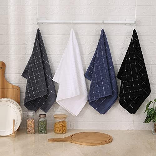 Mordimy 100 Cotton Dish Towels 16x26 4 Pack Black