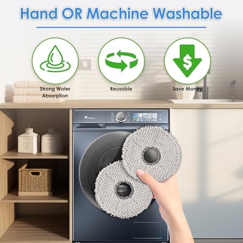 6 Pack T30S Mop Pads Compatible with ECOVACS DEEBOT Models
