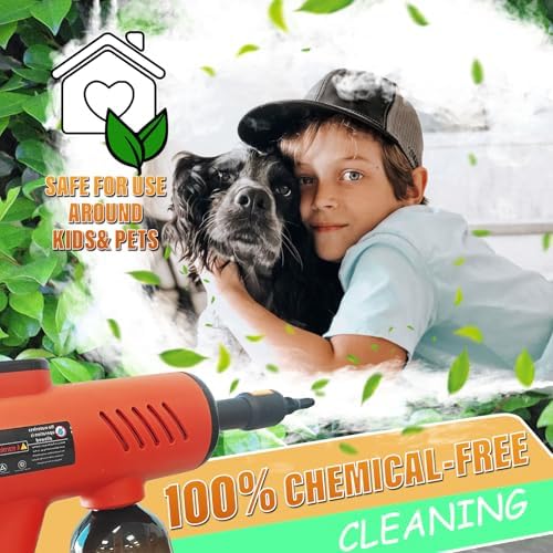 Handheld Pressurized Steam Cleaner with 600ml Tank and 7 Accessories