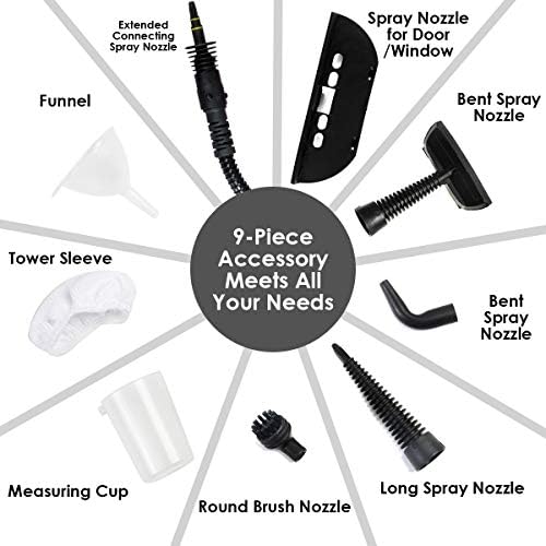Goplus Handheld Steam Cleaner with 9 Piece Accessories