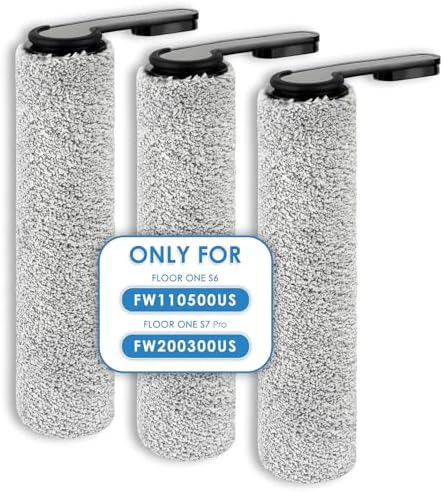 Roller Handle Not Detachable 3 Pack Replacement Brush Rollers