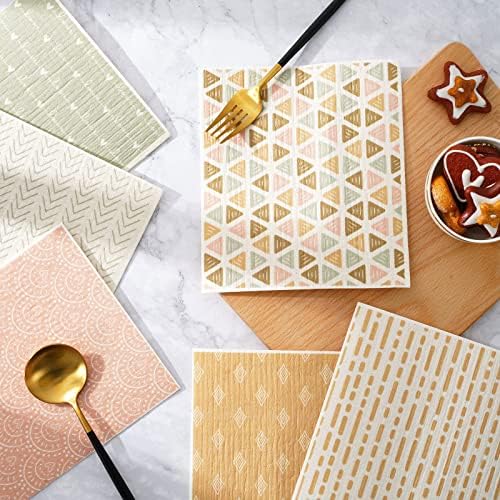 Whaline 6Pcs Boho Dish Towels for Kitchen Cleaning 1