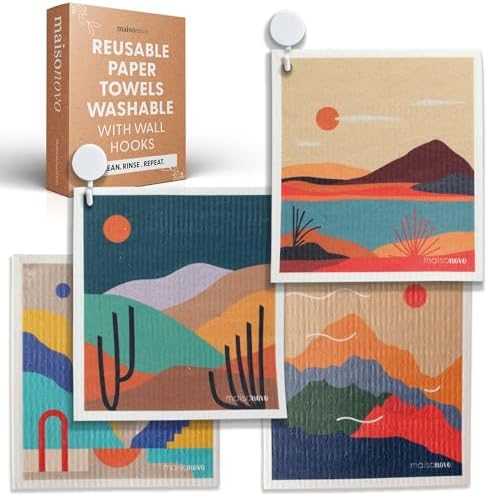 MaisoNovo Swedish Dishcloths Pack of 4