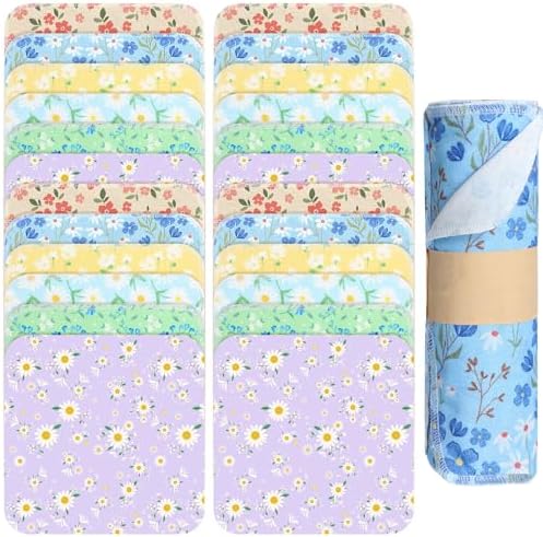Tiamon 24 Pcs Reusable Daisy Dish Cloths