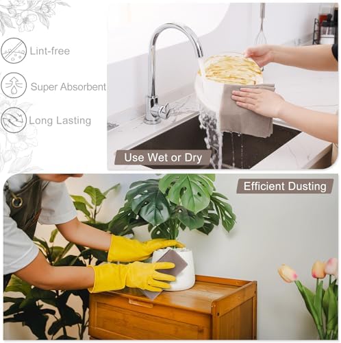 Homaxy Tear Away Dish Cloths Rolls 40 Sheets