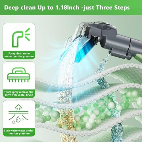 Carpet Cleaner Machine with 18Kpa Suction and 500W Power