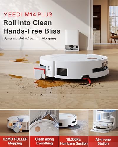 Yeedi M14 Plus Robot Vacuum and Mop with All-in-One Station