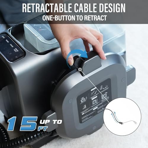 Starrybot Carpet Upholstery Cleaner with Steam and Suction