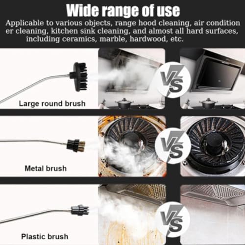 Handheld Steam Cleaner with 3 Brush Heads and 25Bar Pressure