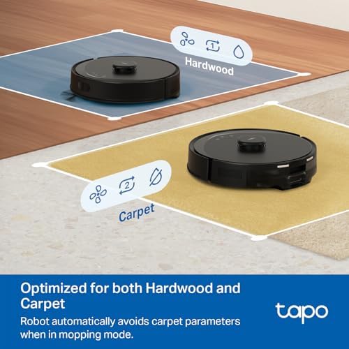Tapo LiDAR Smart Navigation Robot Vacuum and Mop with Self-Emptying Dock